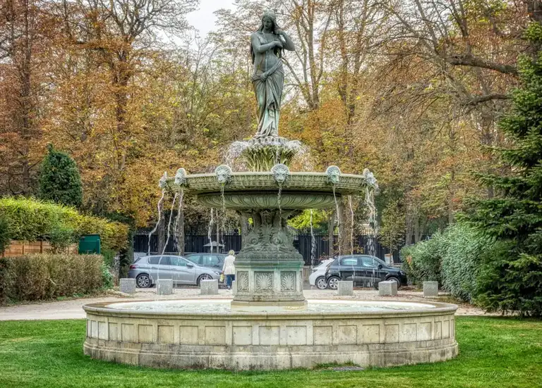  The 'Fontaine de Diane' in the Champs Elysées gardens