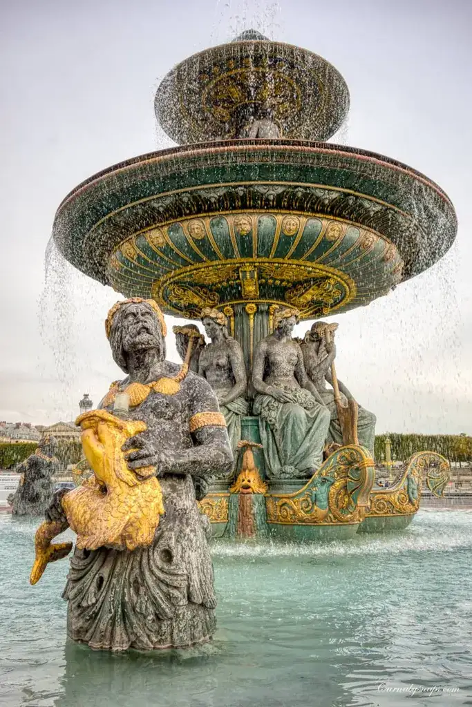The Fountain of River Commerce, one of the two Fontaines de la Concorde (1840)