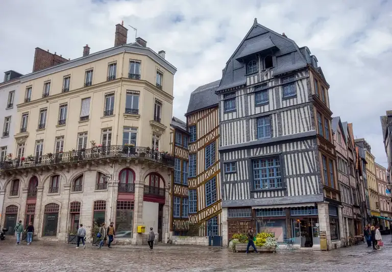 Rouen, the capital of Normandy, has some of the best medieval half-timbered houses in the whole of France