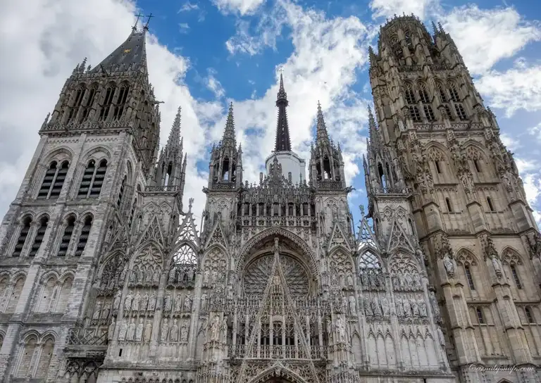 Rouen Cathedral close-up 01 - the west front