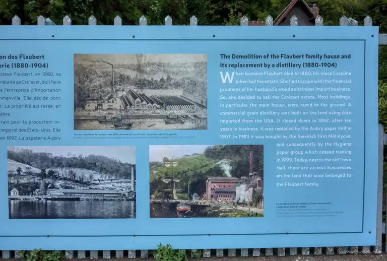  Information plaque about the Flaubert family house