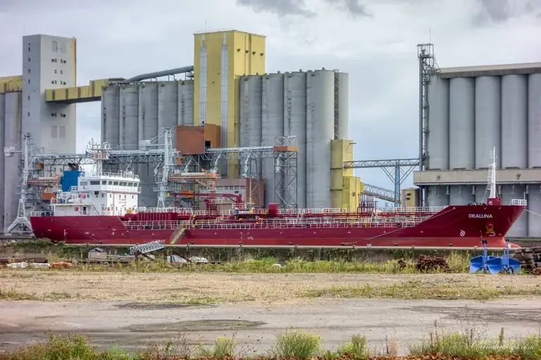The 'Oraluna' a Oil/Chemical Tanker built in China