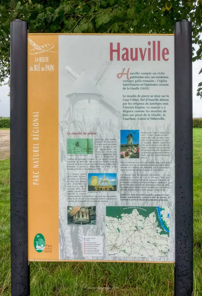  Information plaque on the commune of Hauville