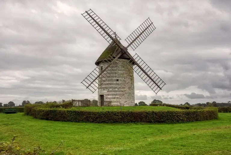 The kind of wonders you can stumble upon when cycling touring - a picturesque 12th century windmill!