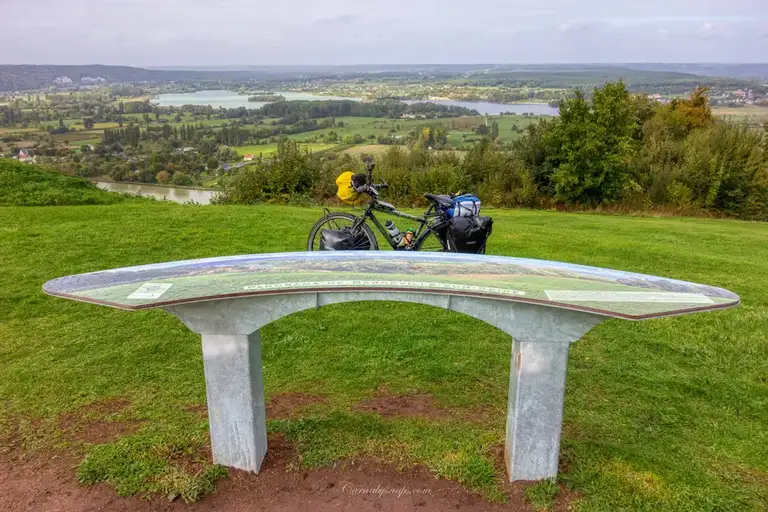 The 'Panorama Barneville Sur Seine' - you can see the Seine wrapping around the land like a wiggly snake, this viewpoint sums up my trip nicely!