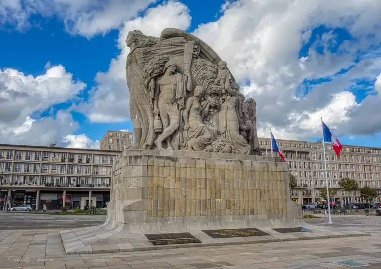  The 'Monument aux Morts' World War I & II Memorial, Place General de Gaulle, Le Havre