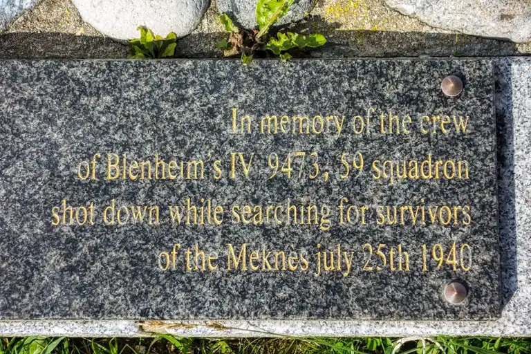  Information plaque for the Monument Naufrage Meknes