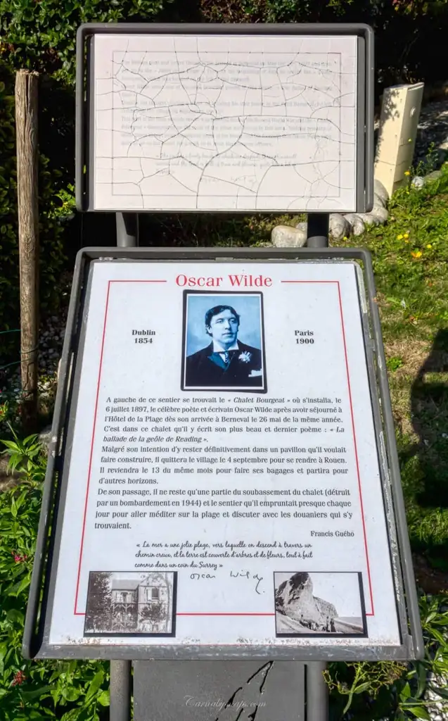  Information plaque on Oscar Wilde's stay in Berneval