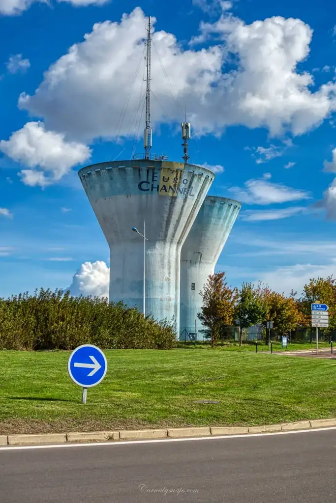  I love spotting water towers! and France has some of the best - this one right outside my hotel!