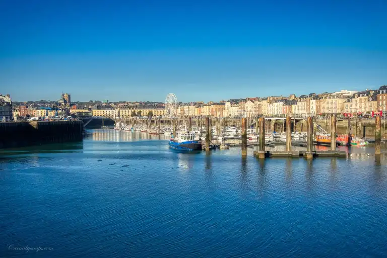  Dieppe harbour in the morning