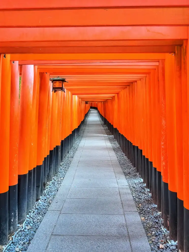 Senbon Torii or thousands of torii gates at Fushimi Inari Taisha Kyoto