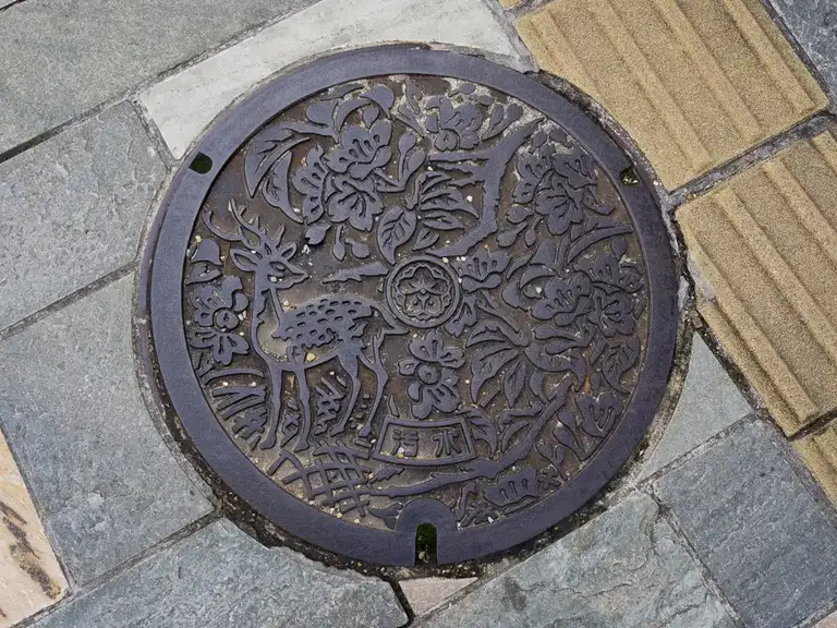 Nara deer manhole cover Nara