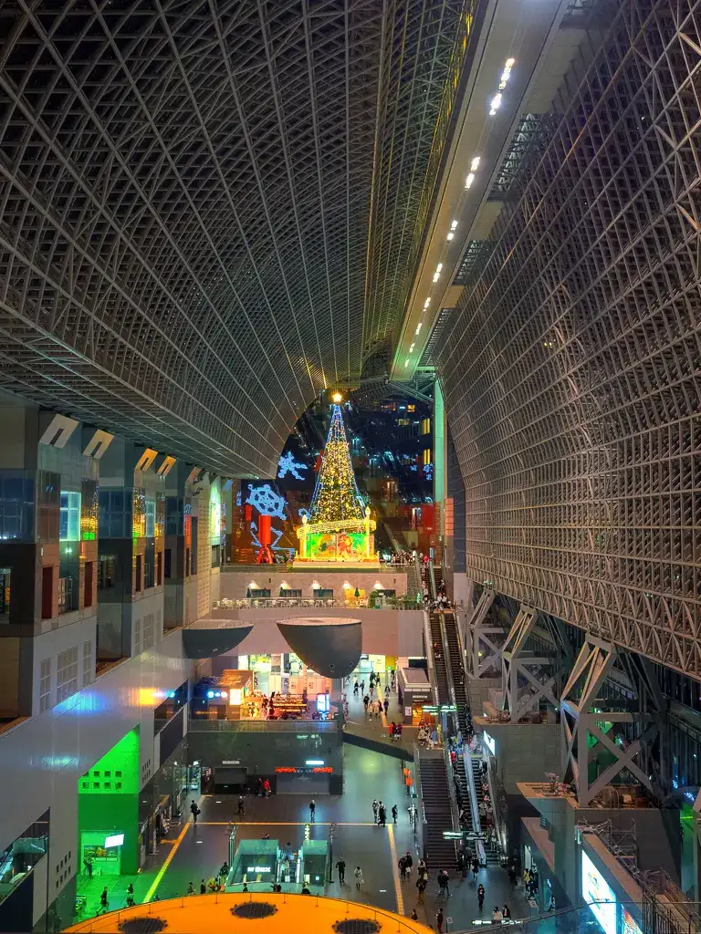  The futuristic inside Kyoto Station rebuilt in 1997 Kyoto