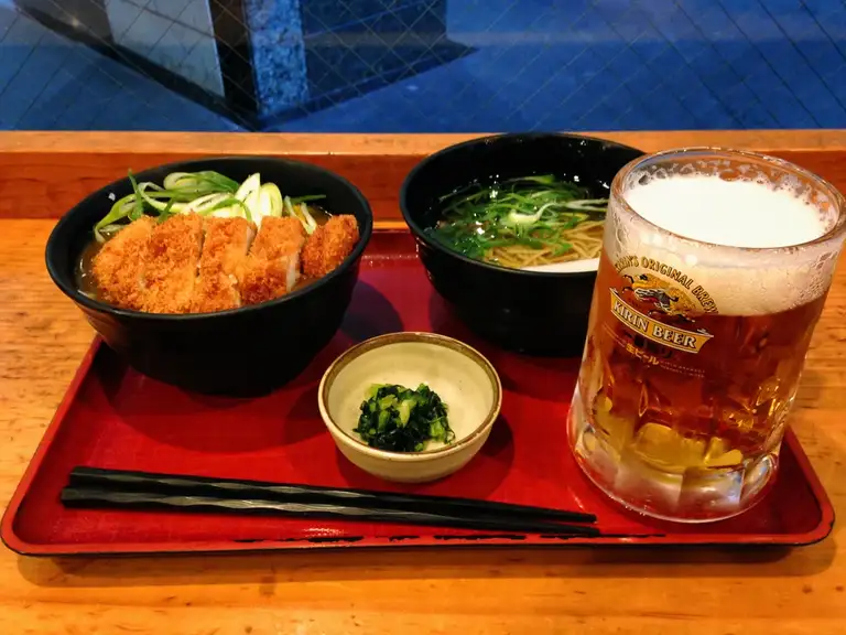 Having a perfect meal in Kyoto station after a long day Kyoto