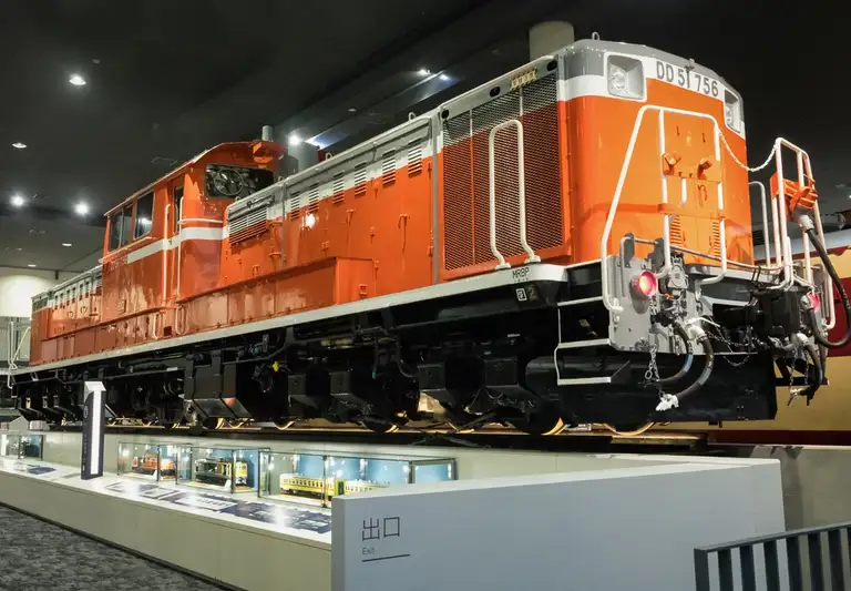  DD51 756 diesel hydraulic locomotive manufactured in 1972 at the Kyoto Railway Museum Kyoto