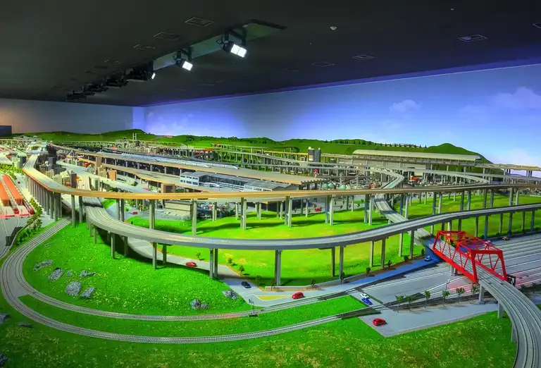 Huge model railway at the Kyoto Railway Museum Kyoto