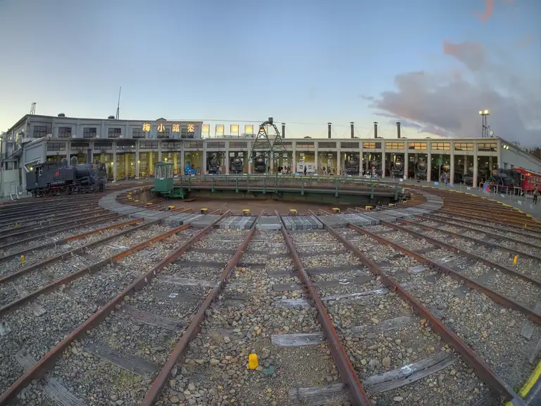 Railway turntable at the Kyoto Railway Museum Kyoto