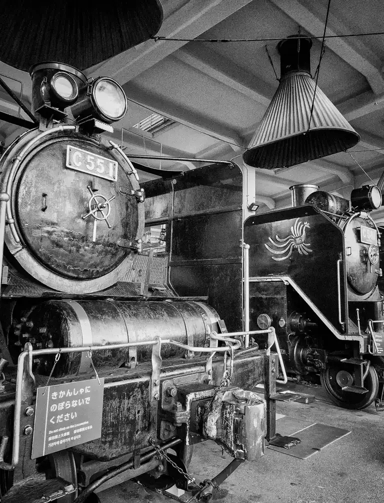 Steam trains at the Kyoto Railway Museum Kyoto