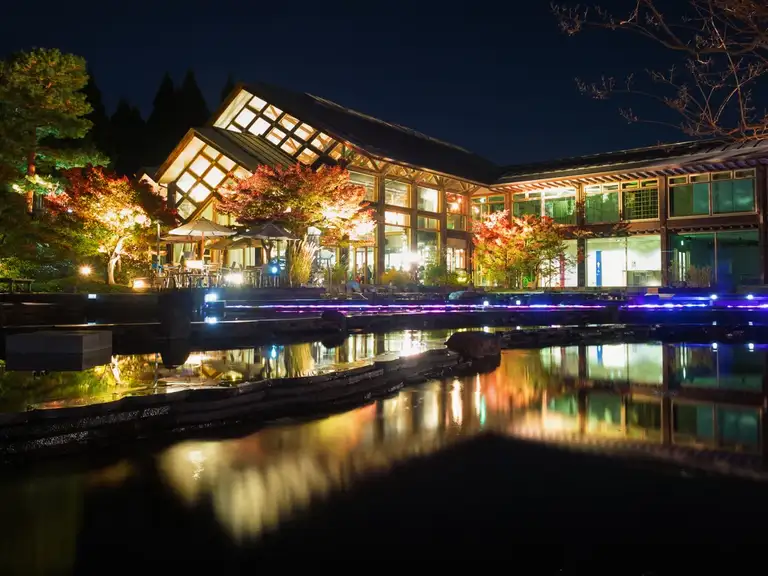 Suzaku no Niwa night illuminations 02 Kyoto