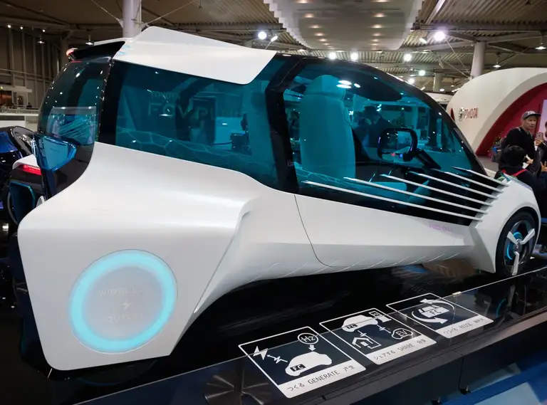 Hybrid and futuristic concept car 02 at Mega Web Toyota City Showcase Odaiba