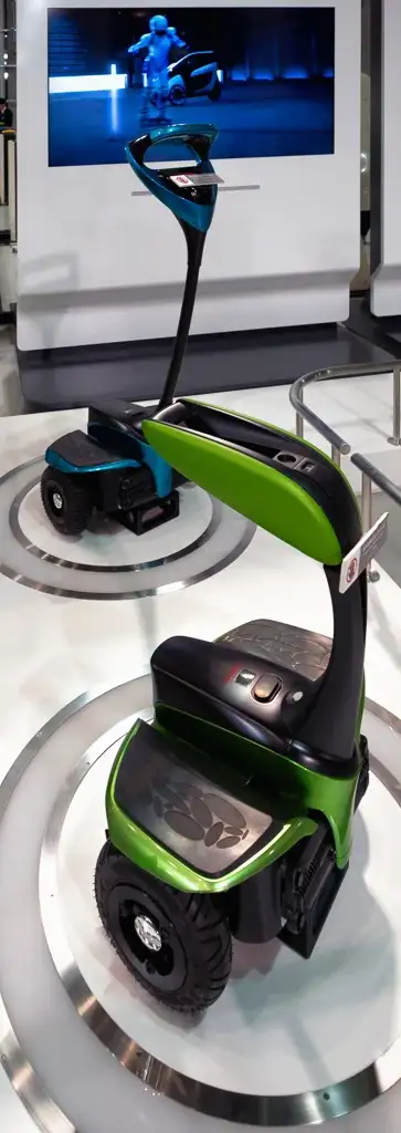The Winglet a personal mobility vehicle at Mega Web Toyota City Showcase Odaiba