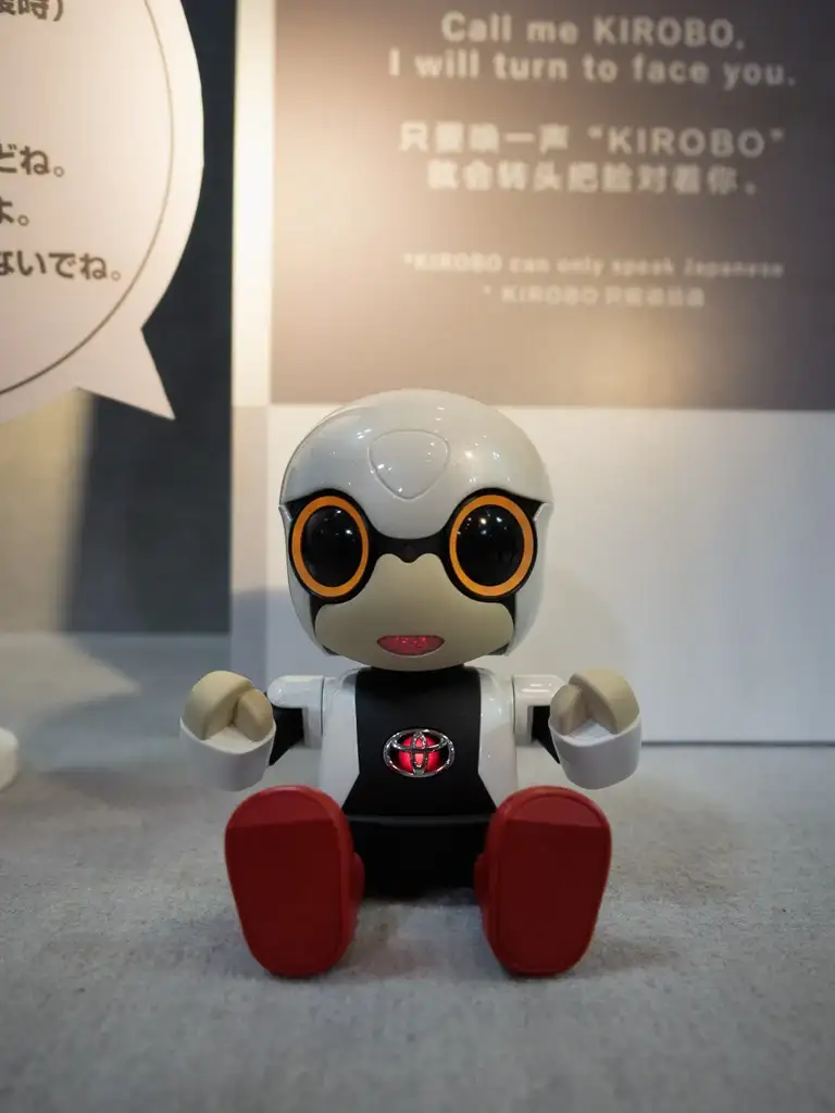 Toyotas mini robot Kirobo at Mega Web Toyota City Showcase Odaiba