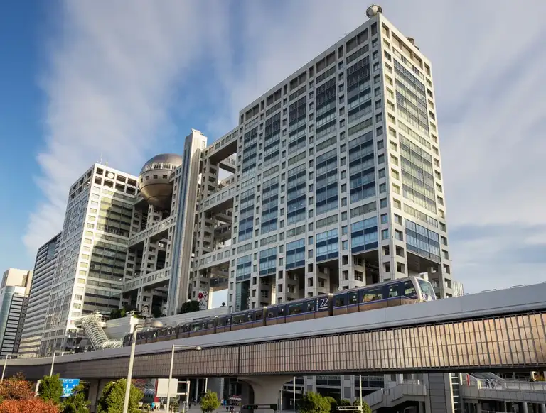 The Fuji TV building Odaiba