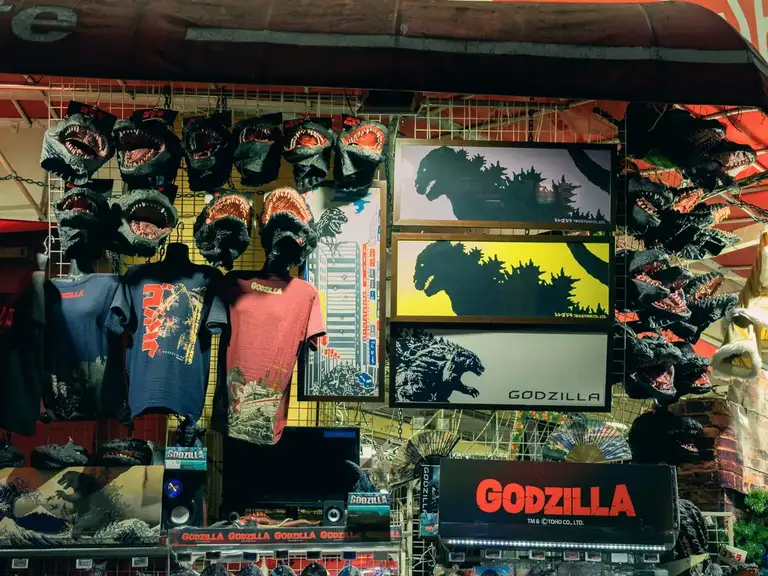 Godzilla merchandise Shinjuku