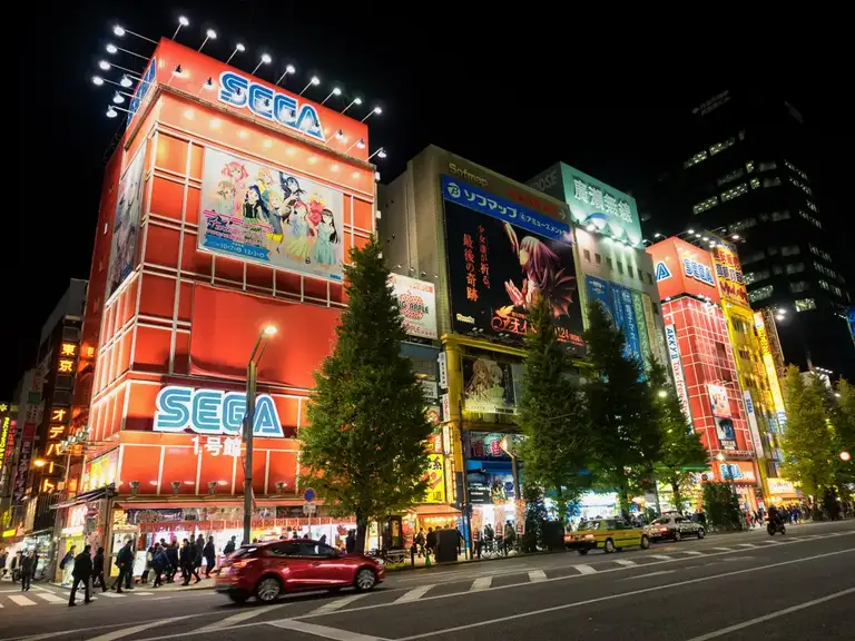 Sega Akihabara Akihabara Night Time