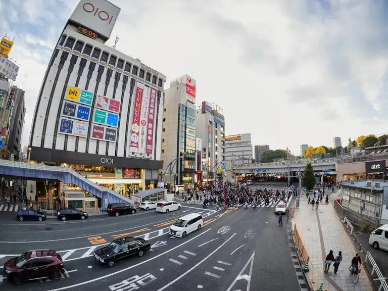 Main-street-outside-Ueno-station-Ueno