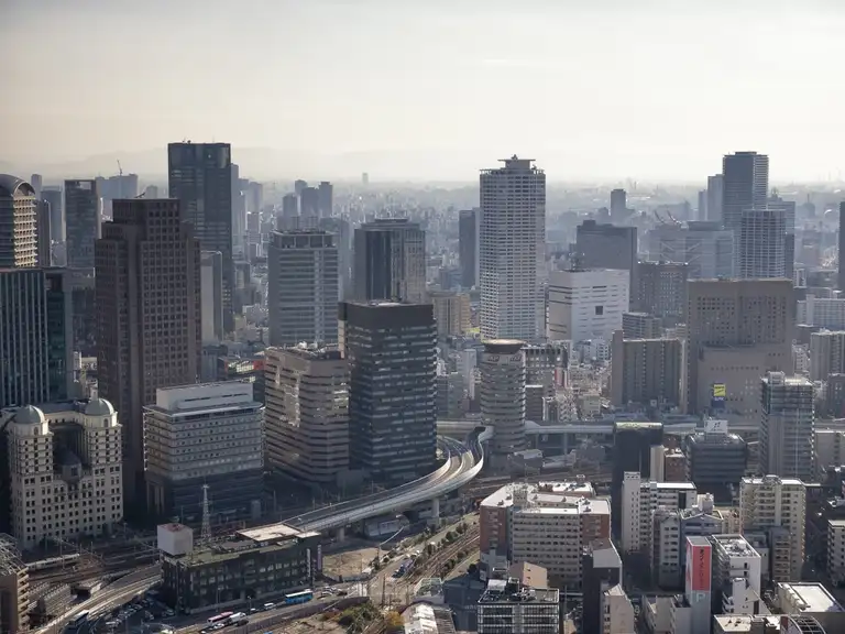 View of Osaka from the Umeda Sky Building Osaka