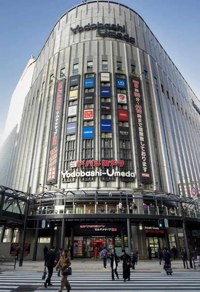 Yodobashi building in Umeda Osaka