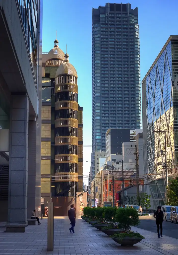 Interesting building that reminds me of bird cages Osaka