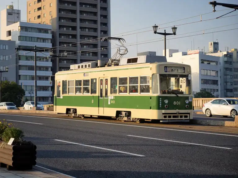 Original streetcar or The Moving Streetcar Museum 1910 Hiroshima