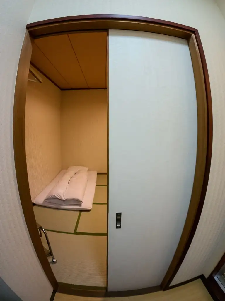 Sliding door or shoji to my Japanese style room at Sakuraya Inn Miyajima Island