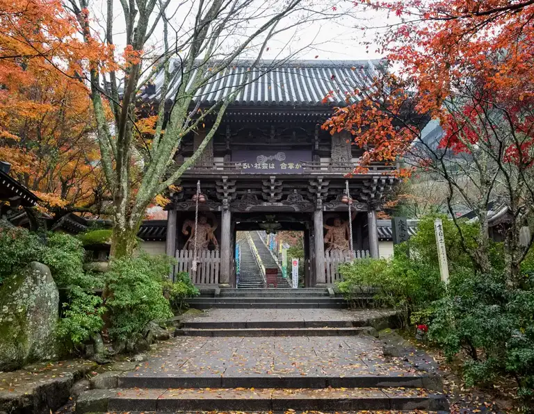 Niomon Gate the gateway to Daisho in Temple Miyajima Island