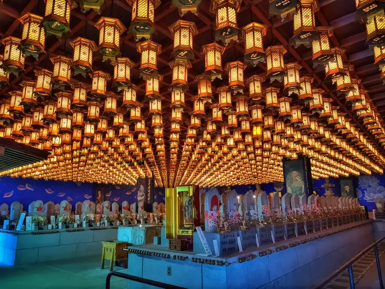 Hen jyokutsu Cave Buddhist icons of the eighty eight temples of the prestigious pilgrimage route on Shikoku Daisho in Temple Miyajima Island
