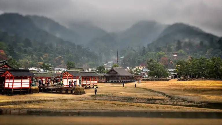 Itsukushima Shrine is dedicated to three goddesses deities of sea traffic safety fortune and accomplishment first built in 593 Miyajima Island